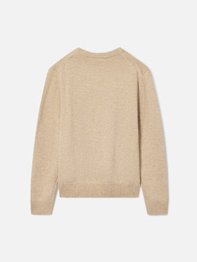 Punto de cuello redondo Beige Douglas con intarsia Cortina 
