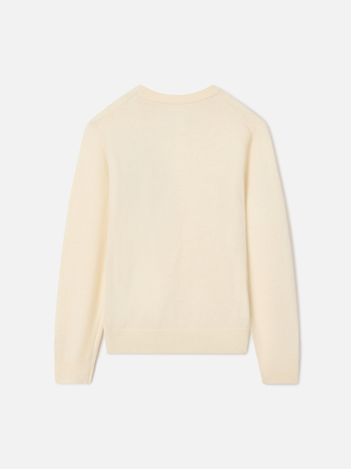 Cream Douglas Light wool and cashmere blend crewneck with Donald Duck intarsia | Special edition