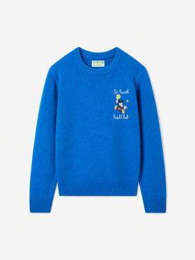 Sweat-shirt à col rond Douglas Light Embry avec broderie Mickey Mouse | DISNEY SPECIAL EDITION 
