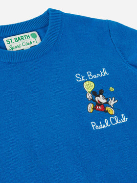 Douglas Light Embry Rundhalsausschnitt mit Mickey-Mouse-Stickerei | DISNEY SONDEREDITION