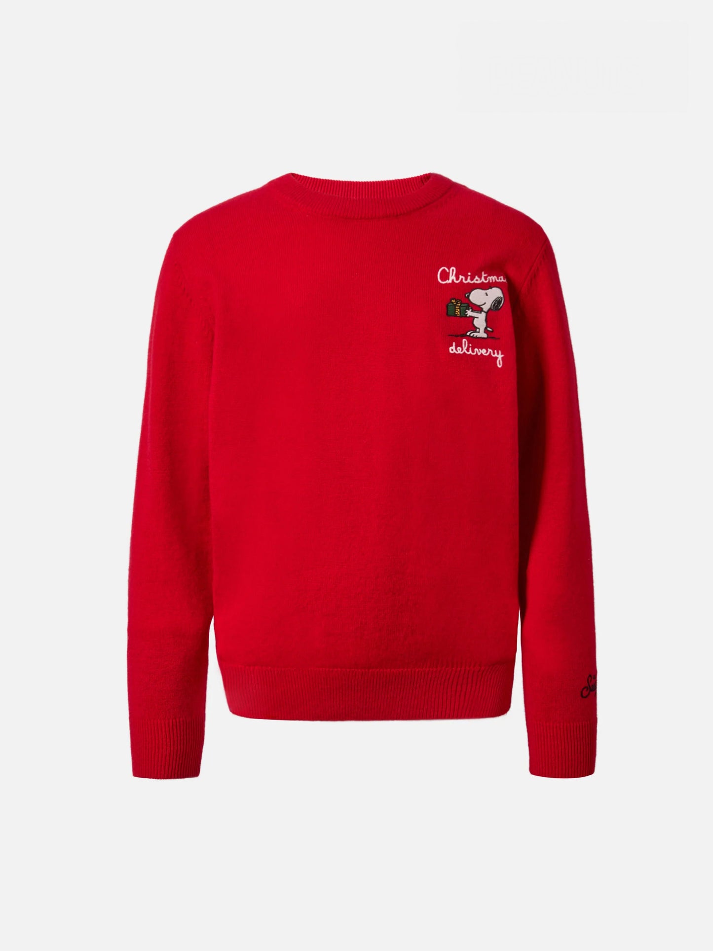 Pullover Douglas Light Embry aus Kaschmirmischung mit Snoopy-Stickerei | PEANUTS SONDEREDITION