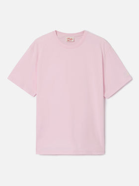 Camiseta Pink Dover de algodón con bordado del logo 