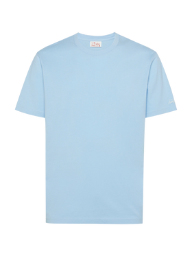 Hellblaues Baumwolljersey-T-Shirt Dover mit St. Barth-Stickerei