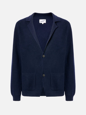 Navy blue pure-wool blazer Eaton