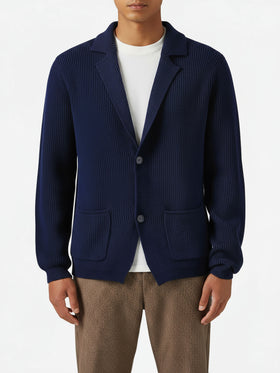 Navy blue pure-wool blazer Eaton