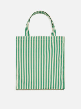 Essential flat cotton striped Bag with Saint Barth logo - MC2 Saint Barth