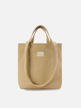 Cabas Essential Beach en coton beige avec logo brodé 