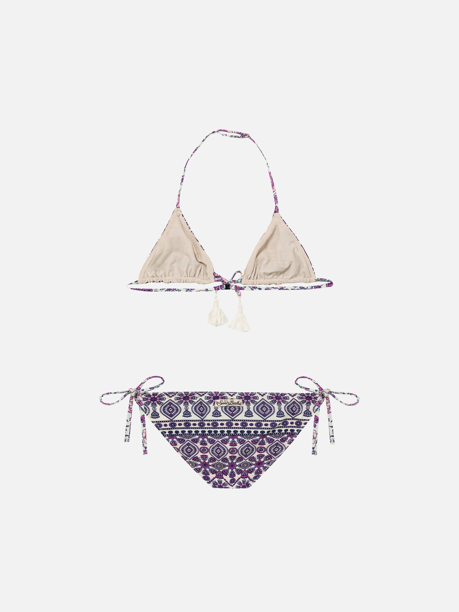 Pink gipsy print girl's bikini - MC2 Saint Barth
