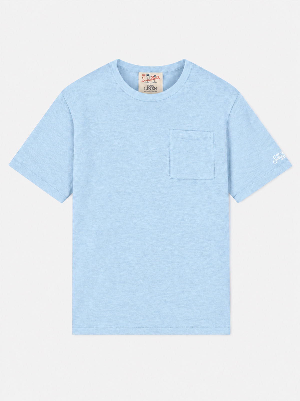 T-shirt Ecstasea en lin bleu clair 