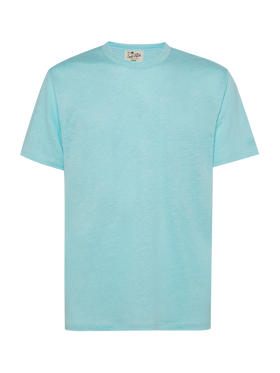 Tshirt Ecstasea in jersey di lino verde acqua