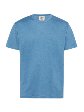 Tshirt Ecstasea in jersey di lino blu polvere
