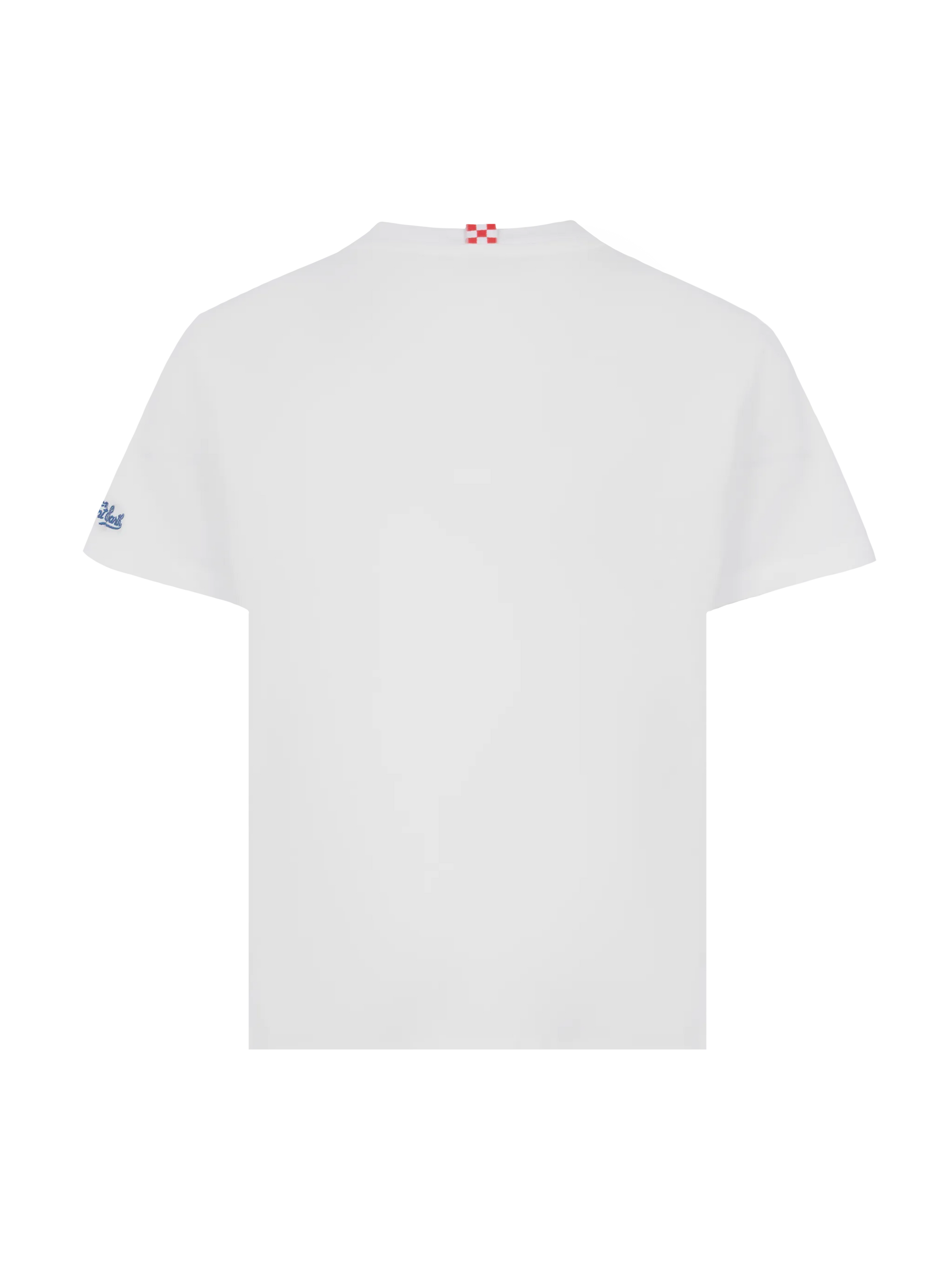 Eddy cotton t-shirt with octopus print and St. Barth Sailor embroidery - MC2 Saint Barth
