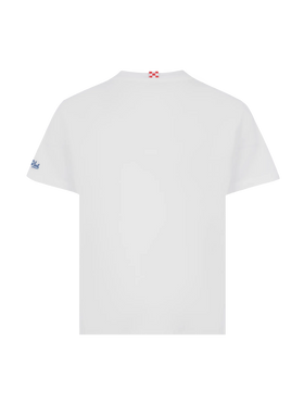 Eddy cotton t-shirt with octopus print and St. Barth Sailor embroidery - MC2 Saint Barth