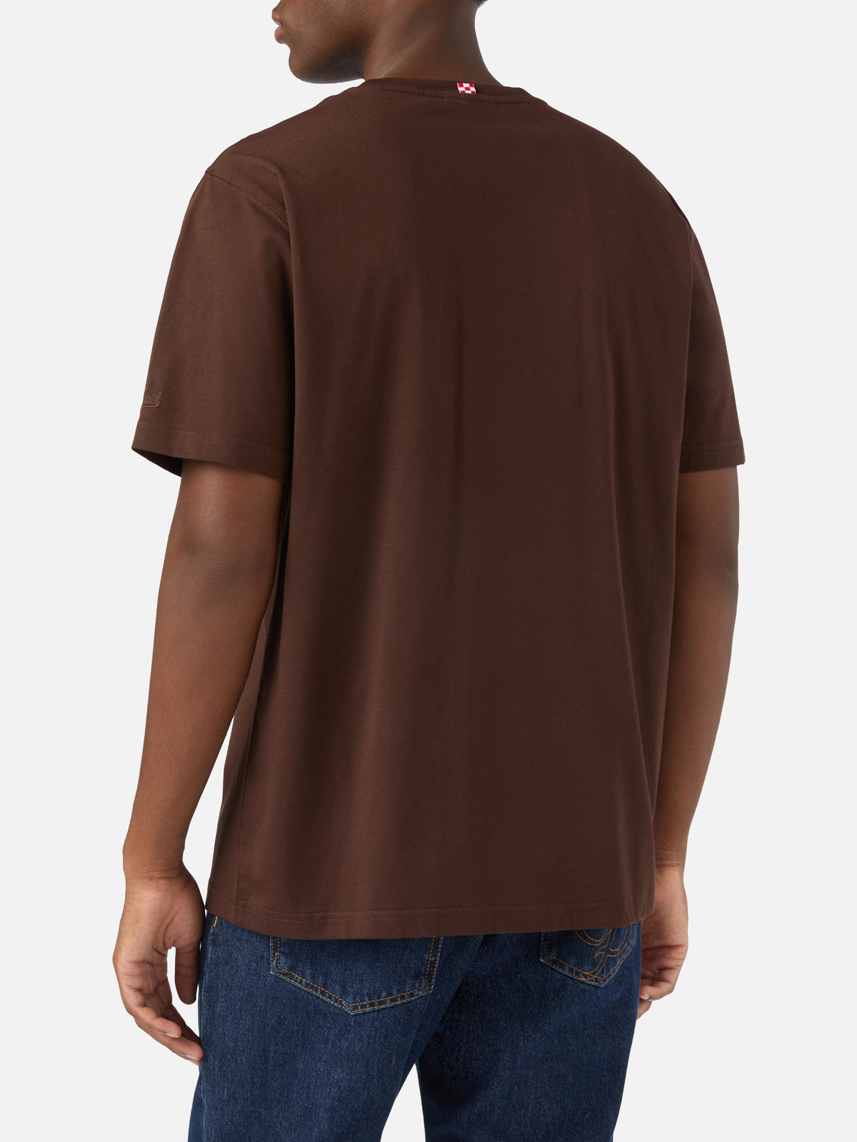 T-shirt marrone in cotone Every