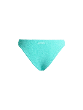 Woman water green classic crinkle swim briefs Elise - MC2 Saint Barth