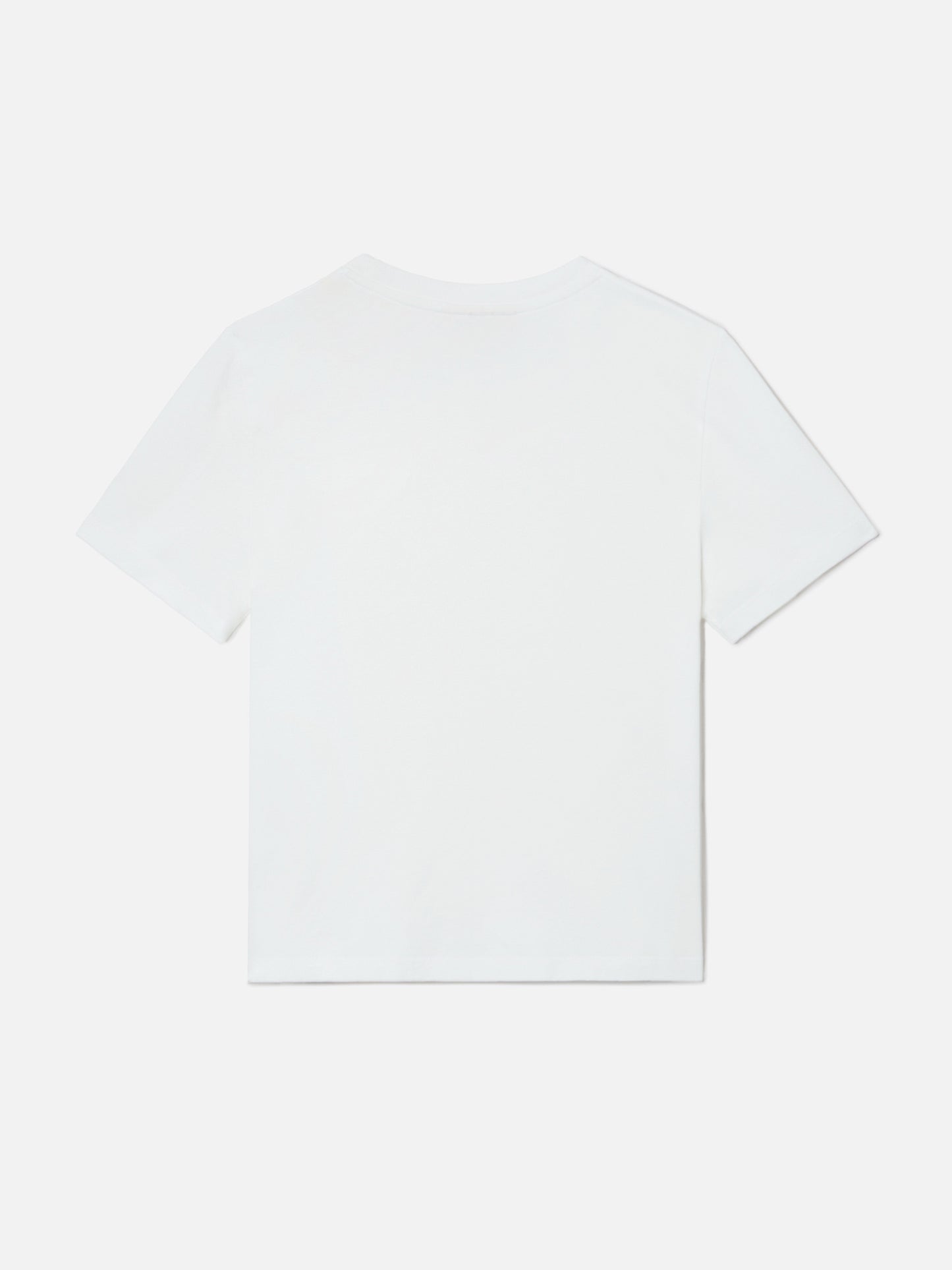 Camiseta Elly en algodón blanco con estampado de leopardo y bordado Tutta la mamma 
