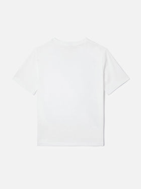 T-shirt Portland Jr avec broderie Habitué sur le devant et dans le dos 