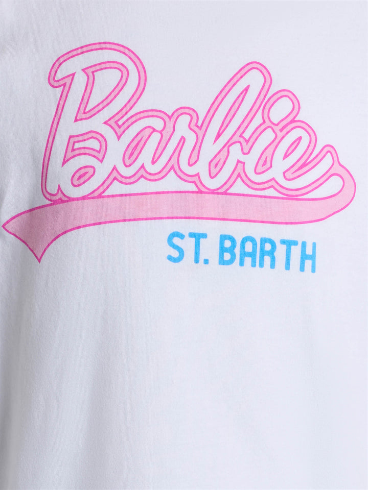 Girl cotton jersey crewneck t-shirt Elly with Barbie Saint Barth print | BARBIE SPECIAL EDITION - MC2 Saint Barth