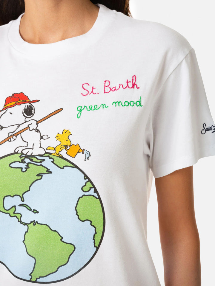 Damen-T-Shirt aus Baumwolle mit Snoopy-Aufdruck | SNOOPY – PEANUTS™ SONDEREDITION