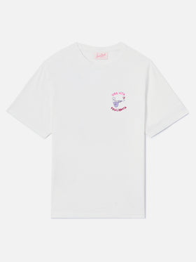 T-shirt Emilie bianca con ricamo Una vita equilibrata