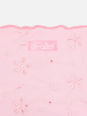 Emy classic bandeau bikini with Sangallo lace embroidery - MC2 Saint Barth