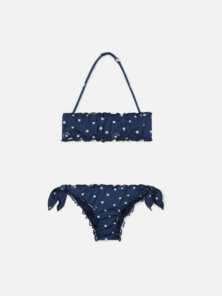 Emy navy polka dot bikini