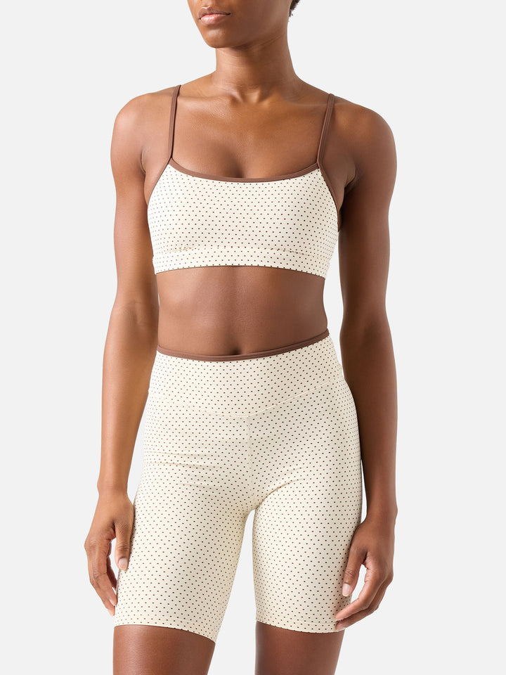 Haut de fitness Eiris avec imprimé micro pois 
