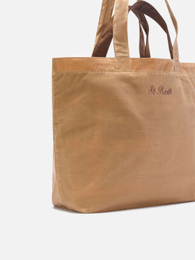 Gewachste Nut Essential tote-Tasche mit Logostickerei 