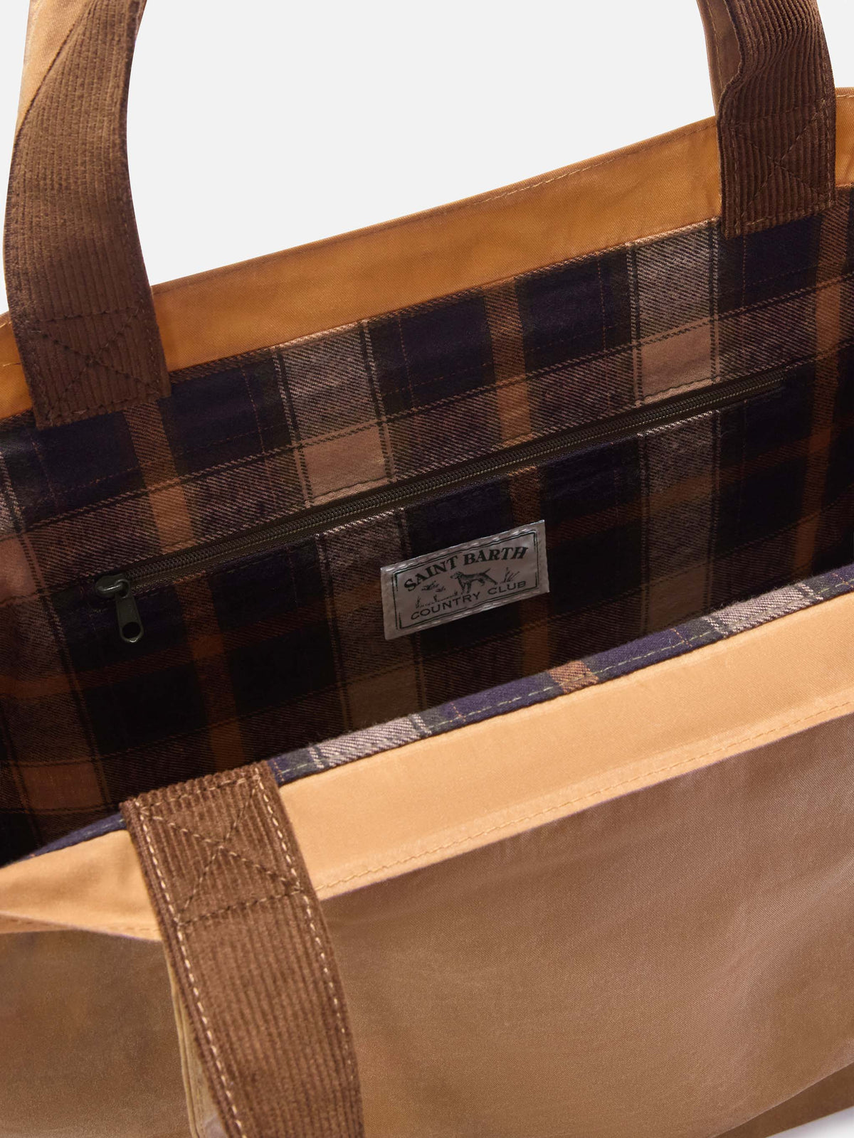 Gewachste Nut Essential tote-Tasche mit Logostickerei 