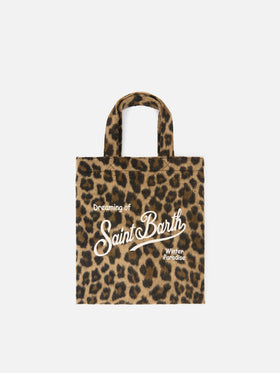 Mini Essential Filztasche tote mit Leopardenmuster 