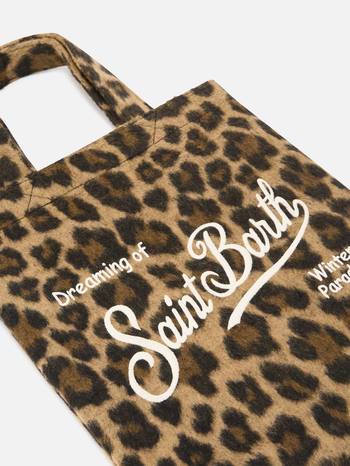 Mini Essential Filztasche tote mit Leopardenmuster 