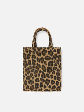 Mini Essential Filztasche tote mit Leopardenmuster 