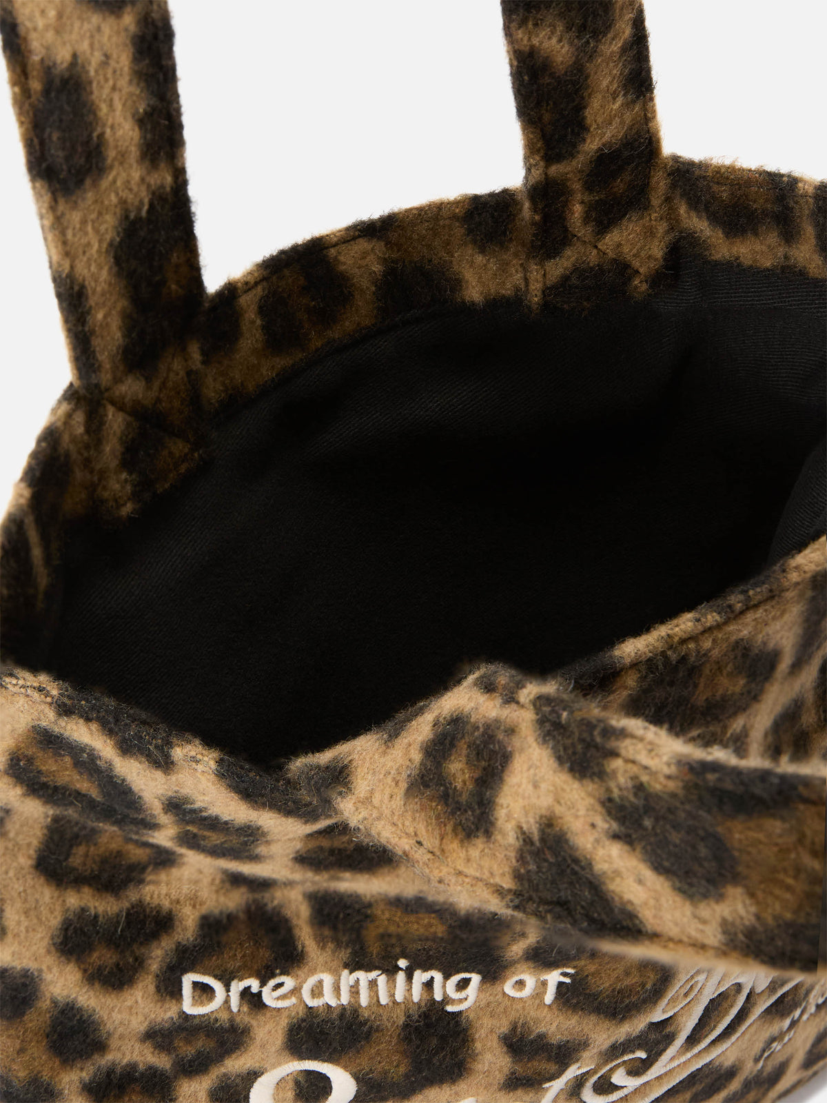 Mini Essential Filztasche tote mit Leopardenmuster 