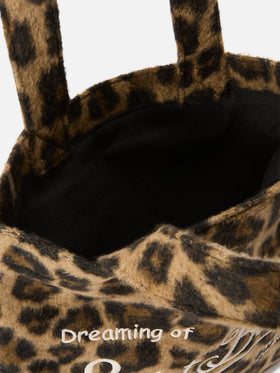 Mini Essential Filztasche tote mit Leopardenmuster 
