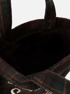 Sac Mini Essential en mélange de laine tote avec motif tartan 