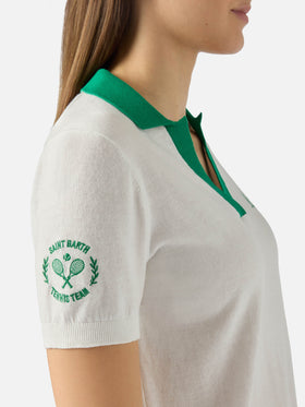 Woman cotton knitted polo Evonne | AUSTRALIAN BRAND SPECIAL EDITION