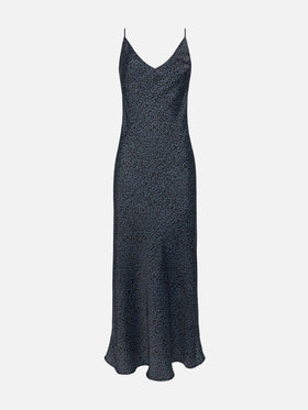 Eydis satin slip dress with animalier print - MC2 Saint Barth