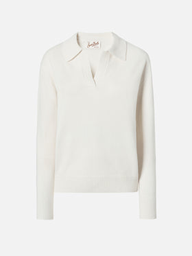 Off-white Eze polo in 100% WOOL