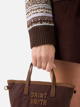 maille à col polo en mélange de laine Eze avec motif Fair Isle 
