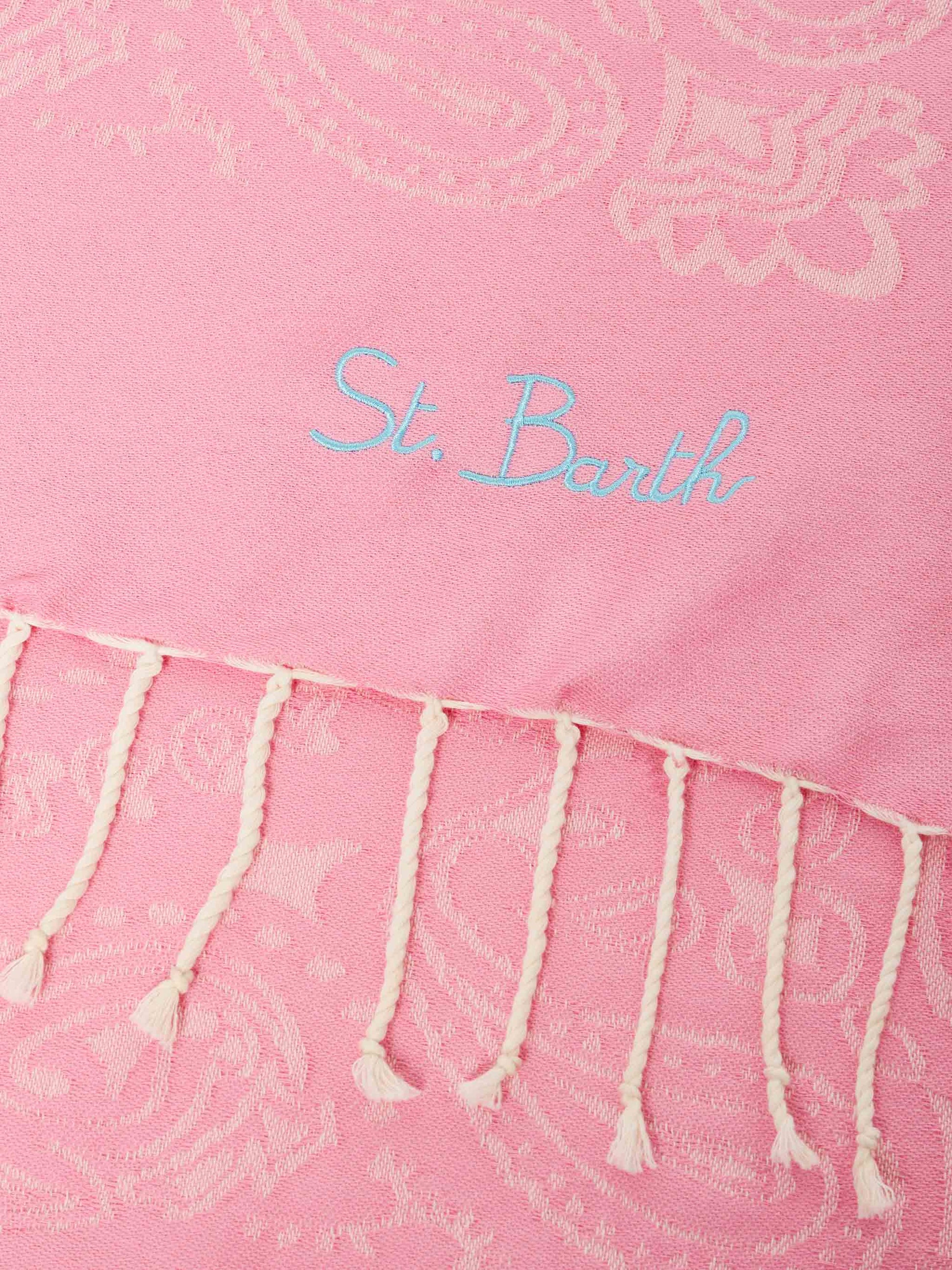 Foutas cotton beach towel with bandanna jacquard - MC2 Saint Barth