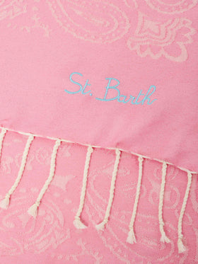Foutas cotton beach towel with bandanna jacquard - MC2 Saint Barth