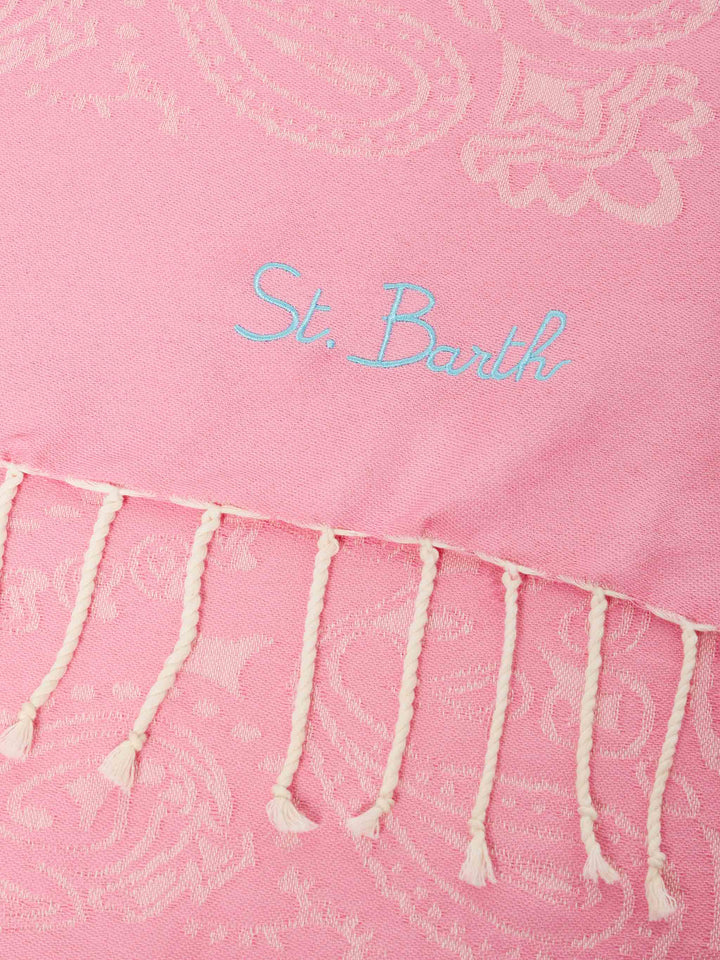 Foutas cotton beach towel with bandanna jacquard - MC2 Saint Barth