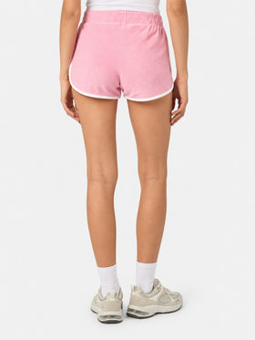 Francine Frottee-Shorts mit Paspelierung und Stickerei 