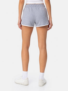 Short Francine in cotone con piping a contrasto