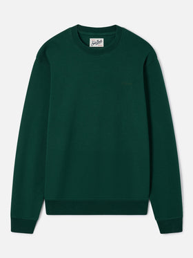 Fourseason crewneck sweatshirt in green cotton