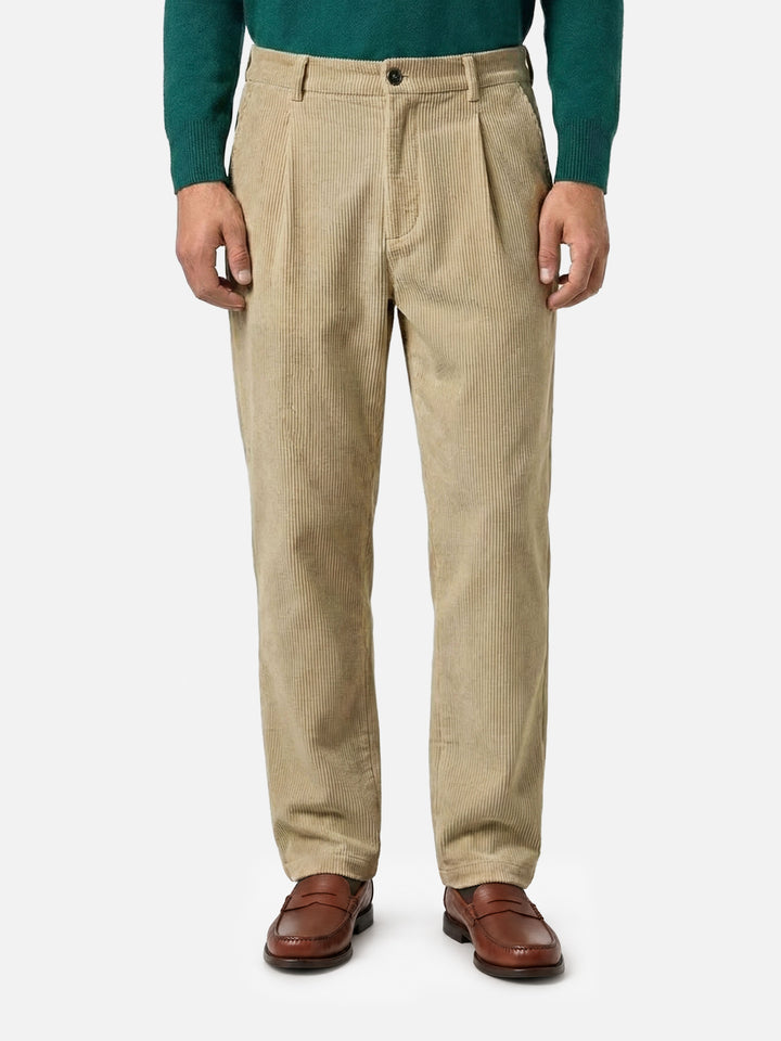 Beige Fuji Pocket corduroy pants