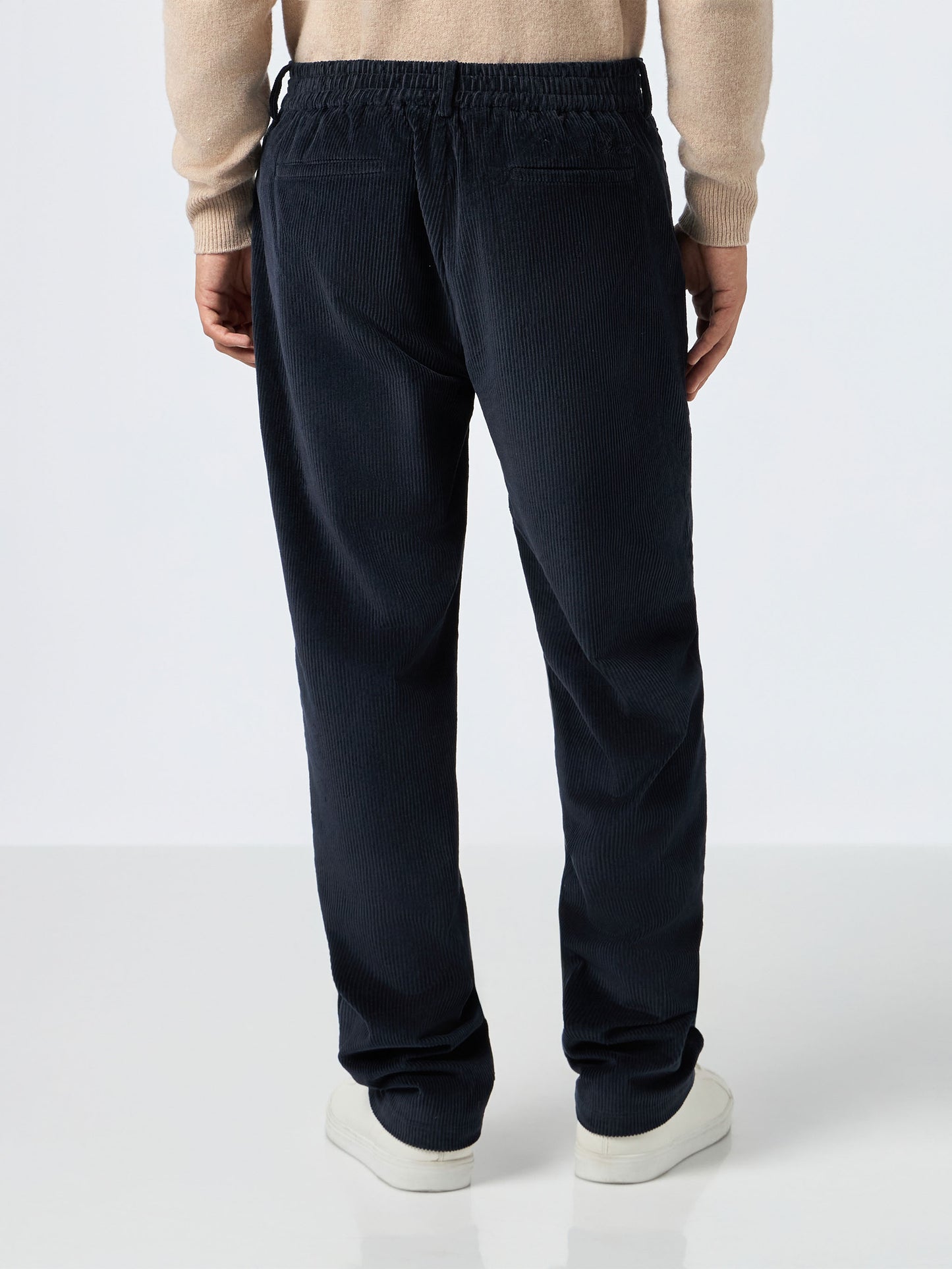 Man navy blue corduroy pants Fuji - MC2 Saint Barth