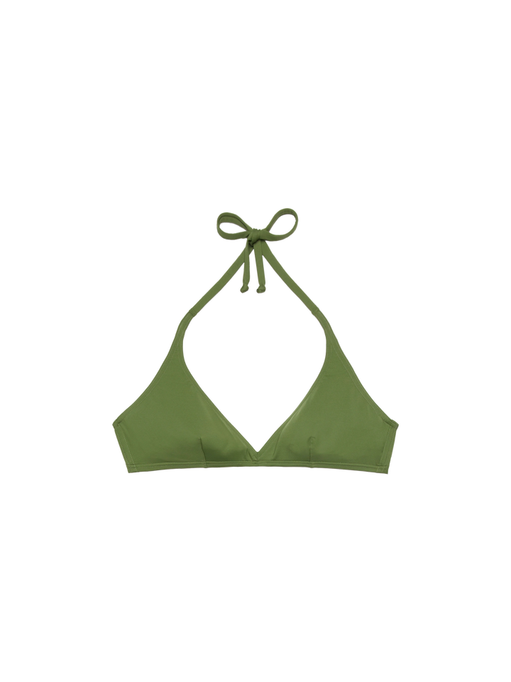 Gaia military green triangle bralette top - MC2 Saint Barth