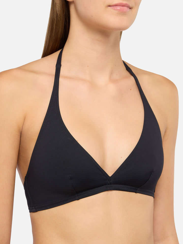Gaia top bralette triangolo nero