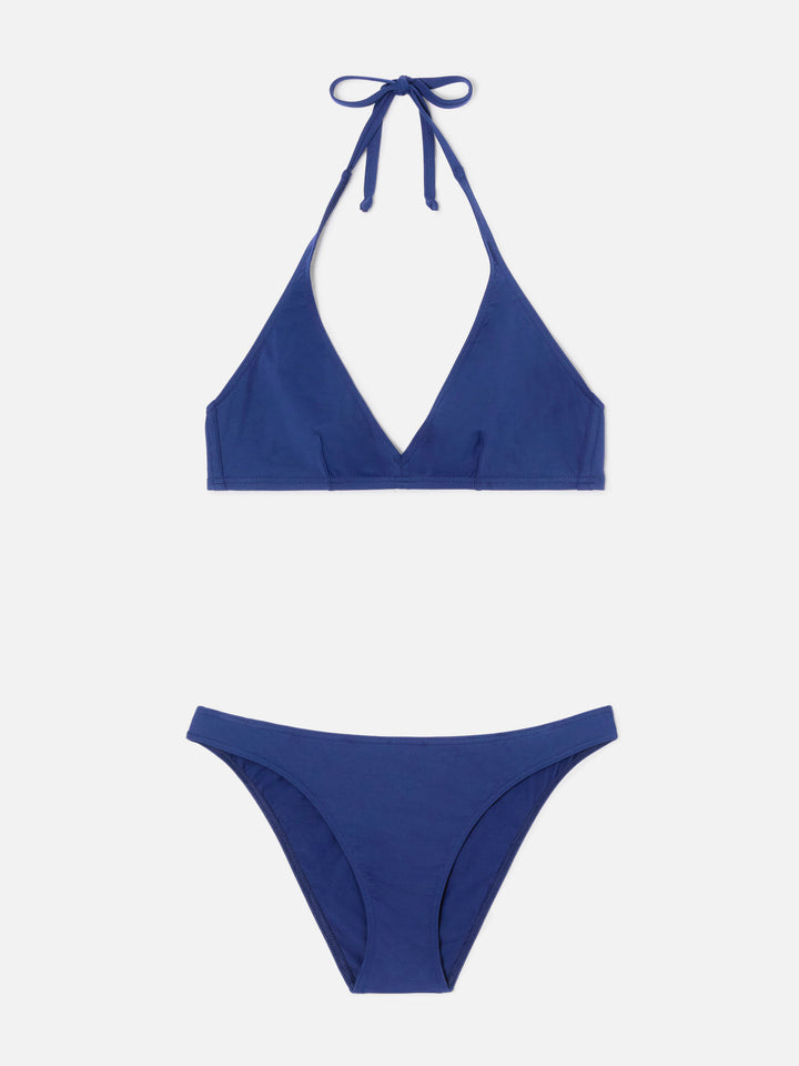 Bikini Gala blu navy con top triangolo